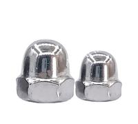 Laiton, acier inoxydable, écrou borgne en noir | Tailles multicolores for les pièces de fixation(Silver,M3)