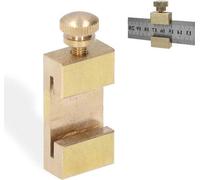 Laiton Bloc de positionnement Règle-Arrêt-Clôture T-Slot Design - Règle en acier - Bloc d'arrêt de positionnement Coin Ligne Scribers Locator - pour ingénieurs artisans modélistes.