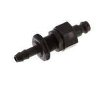 Laiton DN 5 Coupleur d'air Bouchon 6 mm Pilier de tuyau Bulkhead Double obturation