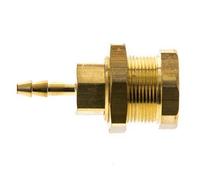 Laiton DN 5 Manchon d'accouplement d'air 4 mm Pilier de tuyau Bulkhead Pull-Off