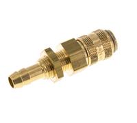 Laiton DN 5 Manchon d'accouplement pour air 8 mm Pilier de tuyau Bulkhead