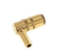 Laiton DN 6 Raccordement du moule Douille 9 mm Pilier du tuyau Protection contre le déverrouillage Double obturation 90-deg