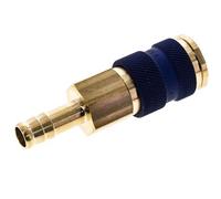 Laiton DN 7.2 (Euro) Douille de couplage d'air à code bleu Pilier de tuyau de 9 mm
