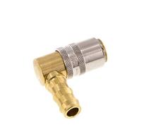 Laiton DN 9 Manchon d'accouplement de moule Douille 12,7 mm Pilier de tuyau Protection contre le déverrouillage 90-deg