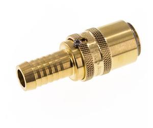 Laiton DN 9 Manchon d'accouplement de moule Prise 13 mm Pilier de tuyau Protection contre le déverrouillage Double obturation