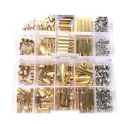 Laiton Entretoise Filetee Pack d'entretoises hexagonales en laiton | Pilier de support M2 M2.5 M3.0m4 for pièces de montage PCB(M3 MF (120pcs))