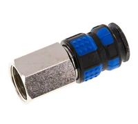 Laiton nickelé Coupleur pneumatique DN 7.8 Douille G 1/2 pouce Femelle