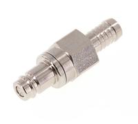 Laiton nickelé DN 10 Bouchon de raccord d'air 13 mm Pilier de tuyau Double obturation