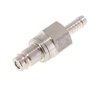 Laiton nickelé DN 10 Bouchon de raccord d'air 9 mm Pilier de tuyau Double obturation