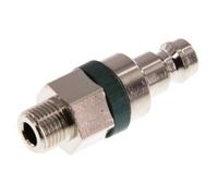 Laiton nickelé DN 5 Bouchon de raccord d'air vert G 1/8 pouce mâle