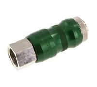 Laiton nickelé DN 7.8 Coupleur pneumatique de sécurité Douille à glissière G 1/2 pouce Femelle