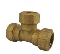 Laiton PE Tube Raccord en T 40x40x40 3 raccords