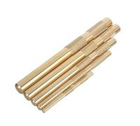 Laiton pour Perçage Précis Ensemble de Poinçons Métal Cuir | Cinq Tailles 1/4 3/8 1/2 5/8 3/4 Pouces, Format Portable, pour Réparation Auto et Travail du Cuir