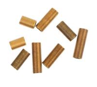 Laiton Tige Filetée Creuse Quatre Tailles, 8 Pièces | Extension de Douille, Filetage Intégral, pour Luminaires de Plafond ou Lampadaires, Fabrication D’éclairages Personnalisés