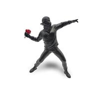 LAIX Banksy Sculpture Colère le lanceur de fleurs, 21,5 cm, un complément exclusif pour les collectionneurs et les amateurs de graffiti, streetart et pop art