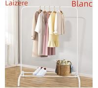 Laizere. Porte Vêtement sur Pied Cintre Tiges simple Chambre multifonctionnelle Portant à Vêtements, blanc, 40*110*150cm