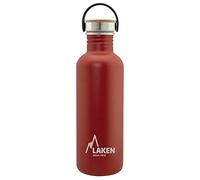 LAKEN Basic Steel Bouteille d'eau en Acier Inoxydable, Gourde pour Enfants et Adultes avec Bouchon en Acier Inoxydable et Bambo