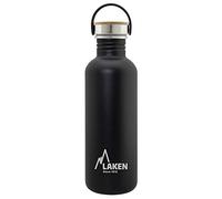 LAKEN Basic Steel Bouteille d'eau en Acier Inoxydable, Gourde pour Enfants et Adultes avec Bouchon en Acier Inoxydable et Bambo