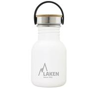 LAKEN Basic Steel Bouteille d'eau en Acier Inoxydable, Gourde pour Enfants et Adultes avec Bouchon en Acier Inoxydable et Bambo