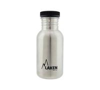 LAKEN Bot. ac. inox Basic 500ml - Negro tapón rosca plástico