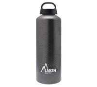LAKEN Bouteille d'eau classique avec bouchon à vis large avec boucle - 1 litre, granit