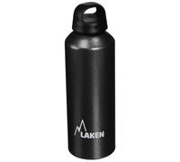 LAKEN Bouteille d'eau classique avec large goulot - Paroi simple légère en aluminium sans BPA - Bouchon à vis anti-fuite - 1 litre - Granite