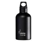 Bouteille isotherme Futura de Laken en acier inoxydable avec isolation sous vide et goulot étroit 350 ml Noir