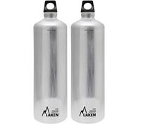 LAKEN Futura Gourde en aluminium avec ouverture étroite 1,5 l, Argent (Lot de 2)