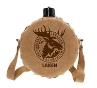 LAKEN Gourde en aluminium avec étui en cuir canadien 1,5 L.