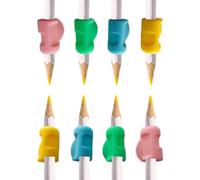 LAKJUOZ 8Pcs Guide Doigts Écriture Enfant Aide Écriture Guide Doigt Ergonomiques Grips Pour Crayon Pencil Grips Pour Enfants Étudiants Adulte Besoin