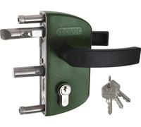 LAKZ Locinox Serrure de jardin avec poignée polyamide pour profil de 40 mm, vert RAL 6005
