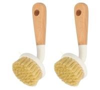 LALADEFIEE 2 pièces Brosse Cuisine Compacte Poils Doux Anti-Rayures Multi-Usage Vaisselle Légumes Évier et Surfaces Diverses