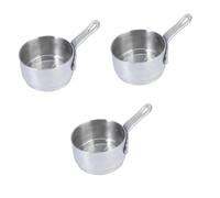 LALADEFIEE 3pièces Mini Casserole Acier Petite Poêle It Avec Pour Sauces Et Antiadhésive Et Résistante