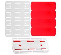 LALADEFIEE 4 Pièces Fixateur Mural pour Prise Multiple Blanc en Abs Installation sans Poinçon et Design Encastré, Cuisine et Dortoir, Support Pratique pour Prise Murale