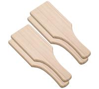 LALADEFIEE 4pcs Wooden Clay Paddle Tools with Sturdy Use for Pottery and Ceramic Craft DIY, Ideal for Studios