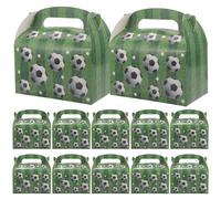 LALADEFIEE Boîtes à Biscuits Portatives en Papier 12pcs pour Fête Coupe du Monde avec Design Créatif et Texture Confortable, pour Garçon et Filles et Présents