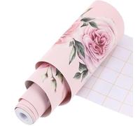 LALADEFIEE Bordure Mural Floral Auto-Adhésive Étanche Pour Cuisine Et Salle De Bain En PVC Décoration Facile À Poser