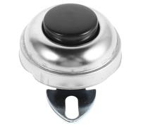 LALADEFIEE Bouton de Klaxon de Voiture en Métal Argenté, Interrupteur Étanche Multifonctionnel pour Voiture, Camion et Tricycle, Installation Simple pour Diverses Applications