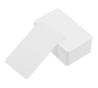 LALADEFIEE Cartes Blanches Double Face Format Classique Lot de 100 en Papier Couché Confortable Notes et Dessins Personnalisés pour Jeux de Cartes