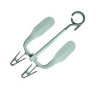 LALADEFIEE Cintre à Chaussures Rotatif Pince Intégré Vert en Abs et PP, Support Multifonctionnel Anti-Glisse et Gain de Place pour Chaussures et Lacets, pour Dressing
