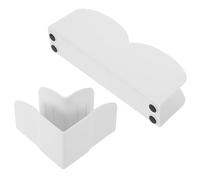 LALADEFIEE Clips Stabilisateurs Structure de Montage Double en Plastique Blanc Lot de 2 Support Antidérapant pour Sécuriser L'aire de Jeux pour Base Parc à Jeux des Garçon et Filles