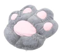 LALADEFIEE Coussin de Siège de Patte de Chat Semi-entouré, Tissu Imitation Fourrure de Lapin et Coton Pp, Confortable Peau, pour Chaises de Bureau et Canapé