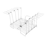 LALADEFIEE Grille en Acier Inoxydable Détachable et Portable pour Cuisses de Poulet, Accessoire Barbecue pour Grillades en Extérieur et Intérieur, Support Robuste
