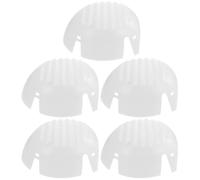 LALADEFIEE Insert de Capuchon de Sécurité en PE Blanc Trous de Ventilation, Confortable et Léger, Lot de 5 Pièces pour Environnements à Faible Risque et Travailleurs en Extérieur