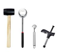 LALADEFIEE Kit D'ouverture de Noix en Acier Inoxydable Léger et Portable pour Fruits, Ustensile Pratique Maison, 1 Set D'accessoires Cuisine