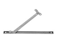 LALADEFIEE Limiteur de Fenêtre à Battant en Acier Argenté, Barre de Sécurité Réglable Angle D'ouverture Ajustable, Compatible Versatile pour Fenêtres à Battant et Familles
