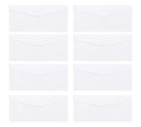 LALADEFIEE Lot de 40 Enveloppes Blanches en Papier, Pratiques et Polyvalentes, Format Standard pour Lettres, Style Simple et Élégant Adapté un Usage Professionnel