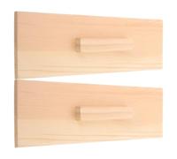 LALADEFIEE Moule à Savonnette Rectangulaire en Bois Beige Couvercle, 2 Pièces, Résistant à L'air, pour Fabrication de Savonnette à Froid Artisanale