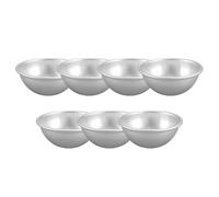 LALADEFIEE Moules à Mini-tarte Conduction Rapide Chaleur et Cuisson Uniforme Lot de 9 en Aluminium Argenté pour Rassemblements Entre Amis