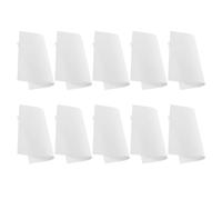 LALADEFIEE Patchs Adhésifs 10 Feuilles en Pvc Blanc pour Réparation Murale Autocollants Polyvalents Kit Pratique de Réparation de Revêtement Mural pour Magasins et Bureaux